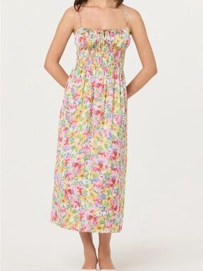 ASTR the Label Women's Sweetheart Neck Floral Fit & Flare Tiered Dress. NWT